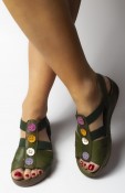GoMandy Sandal Color-patch Khaki