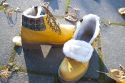 GoMandy cozy knitted boot yellow
